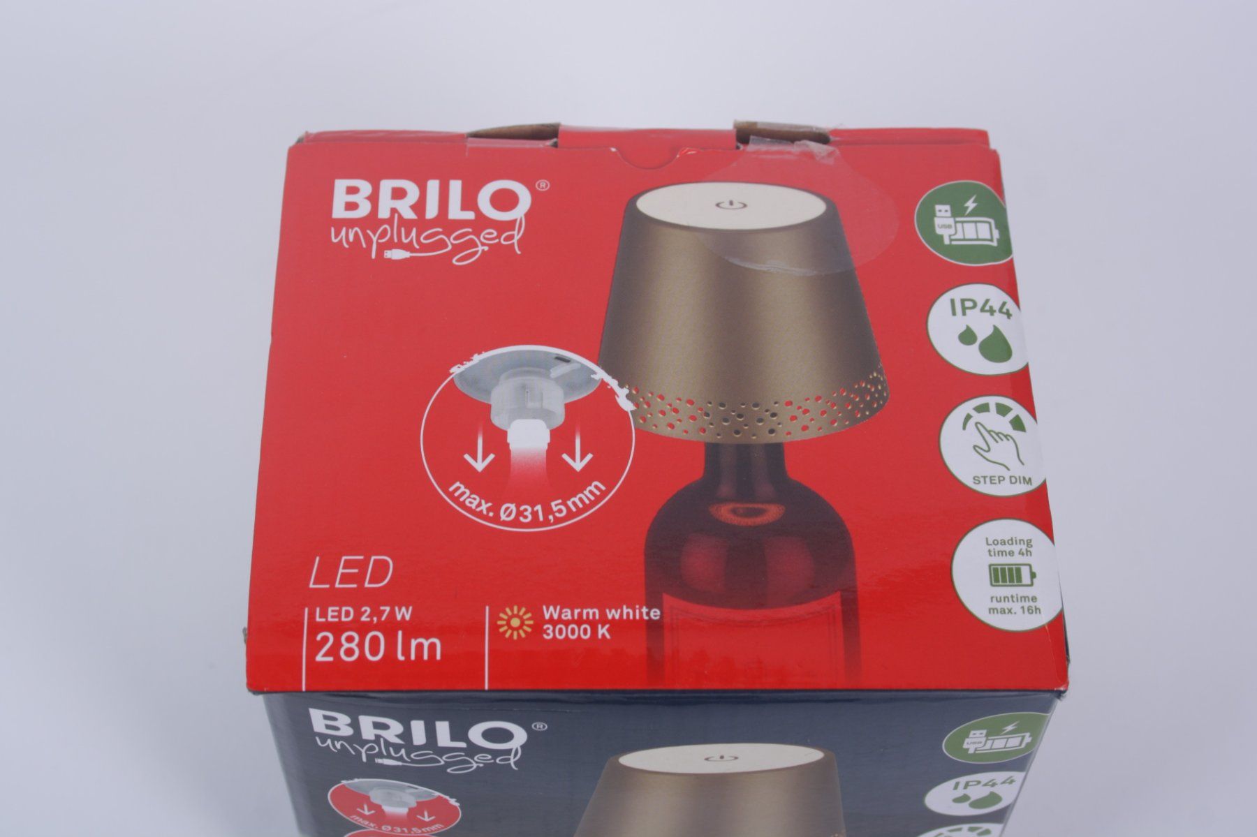Lampade: BRILONER Flaschenlicht gold - 1 – Usato da Zollikofen venduto da Restwert_Zollikofen 3