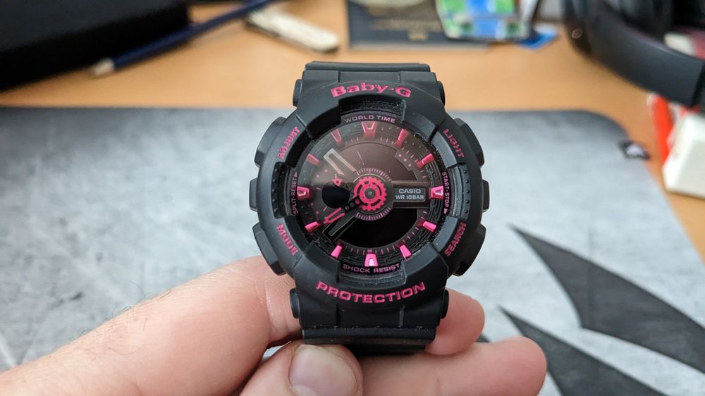 Casio Baby G 5338 Black Pink Analog Digital 43mm Uhr Kaufen auf Ricardo