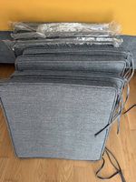 8x Mömax Sitzkissen Petti hellgrau 45 × 45 cm