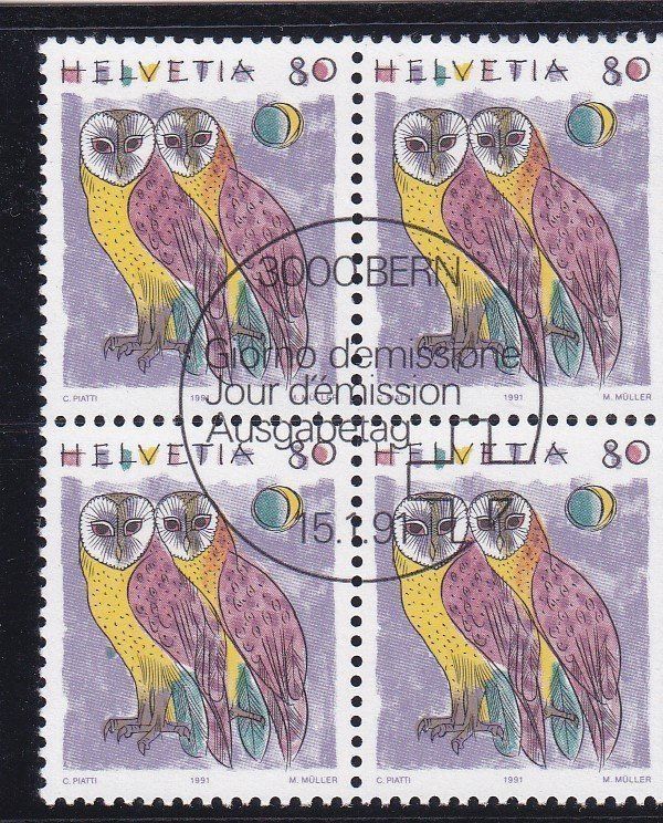 Alle Briefmarken: ET 4er Block Tiere 1990-1995 – Neu (gemäss Beschreibung) aus Schliern b. Köniz von joni20 3