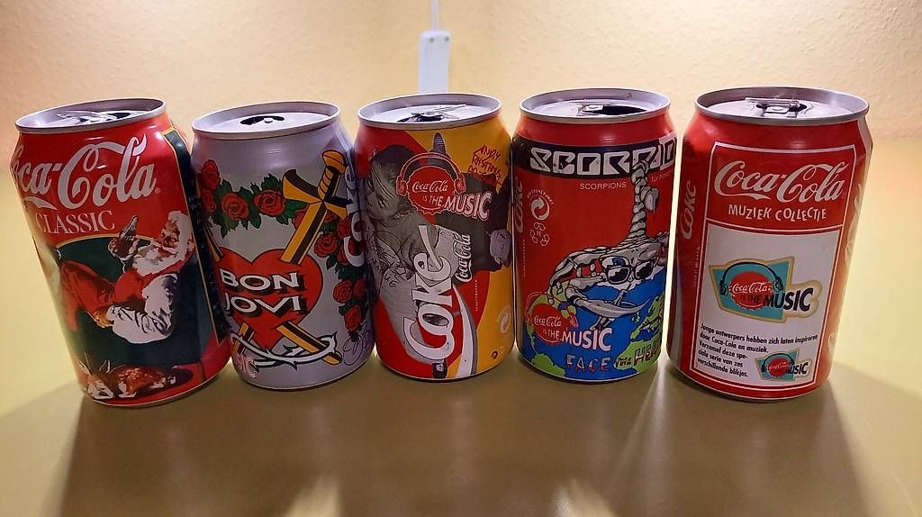 Coca-Cola Alle Dekorationen: Coladosen Music – Gebraucht aus Oberdorf BL von piwi11