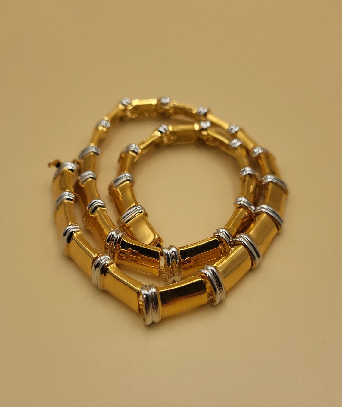 Ketten: Goldene Elegent Bicolor Collier – Gebraucht aus Wald ZH von SwissPawnshop 4