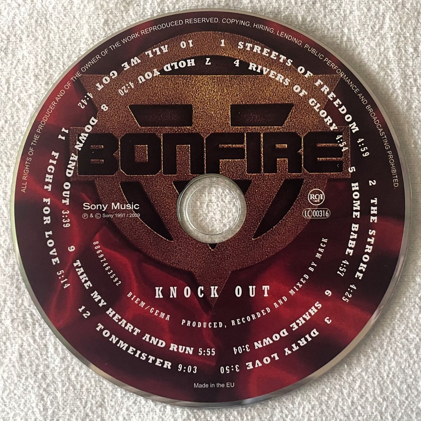 CDs: Bonfire – Knock Out - CD - 2009 - Remastered – D'occasion à Uster par Zardodel 2