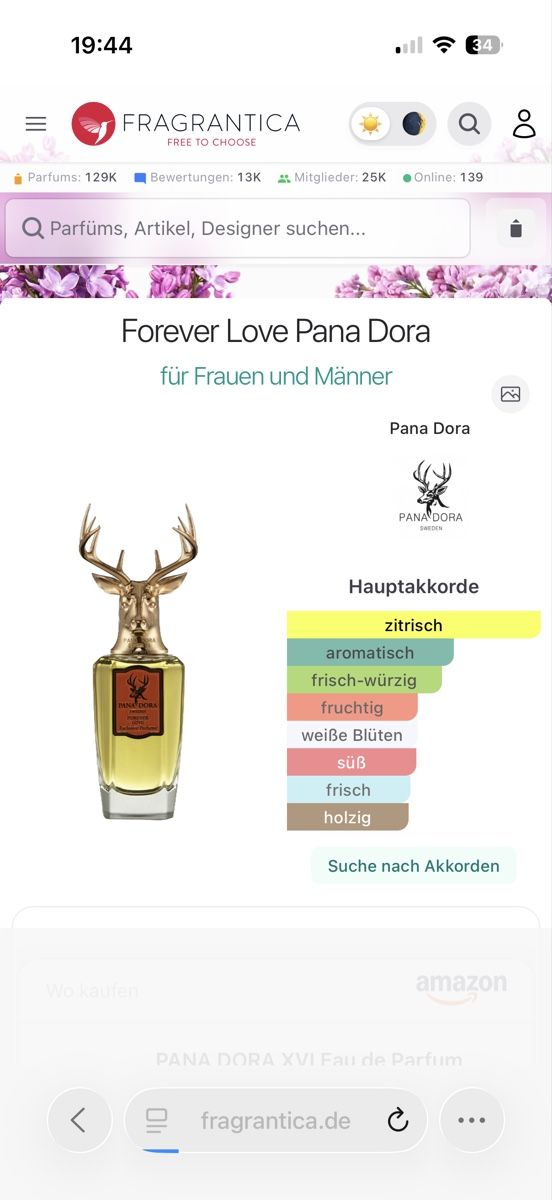 Parfum & Eau de Toilette: Forever Love Pana Dora , 2 ml – Gebraucht aus Sursee von nst_czk2 1