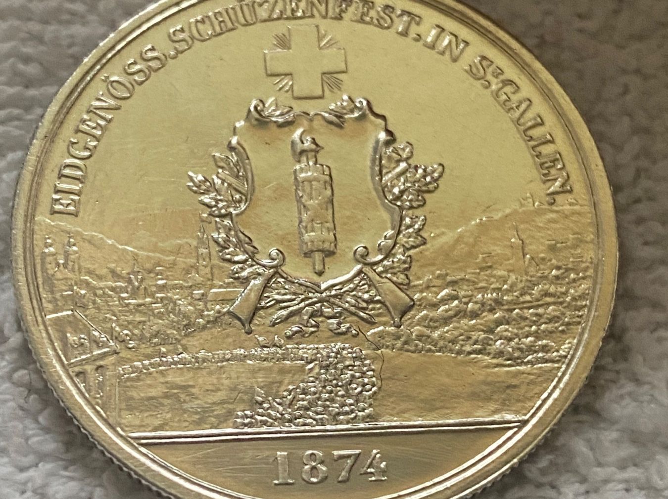 Tutti le monete: 5 francs/Franken 1874 St. Gallen – Usato da Nyon venduto da Ilmi09