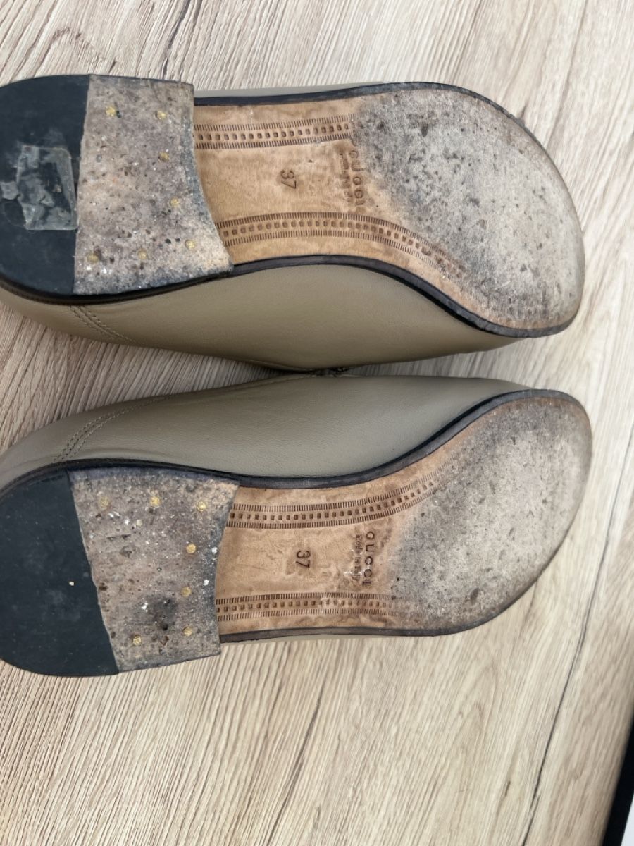 Gucci Scarpe da donna: Mocassins Gucci classiques en cuir beige – Usato da La Chaux-de-Fonds venduto da GabrielaKlein 4