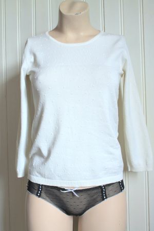 Mango * hübscher PULLOVER 3/4 Ärmel  34/36  XS/S