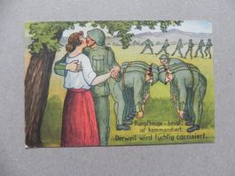 CH Humor Motiv Karte Miltär ca. 1925 Jos Schönenberger Nr. 6