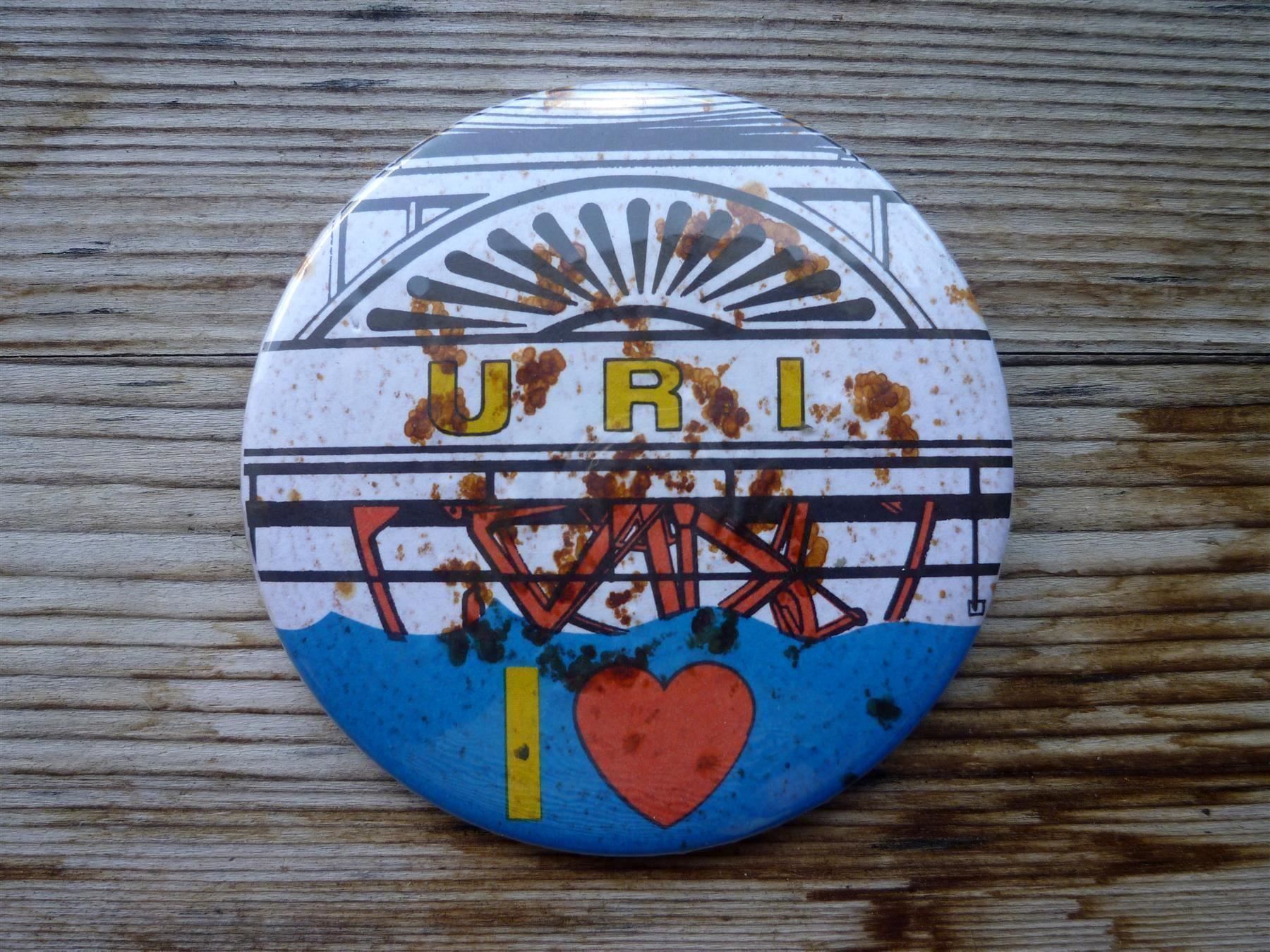 Placchette & Badge: Dampfschiff Uri Button / Abzeichen / Pin – Usato da Aarau venduto da Rdodger