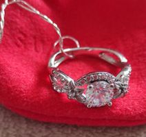 Bague Argent 925 avec des zircons cubiques