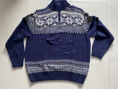 Pullover blau/weiss Gr. XL NEU, nie getragen 80% Baumwolle