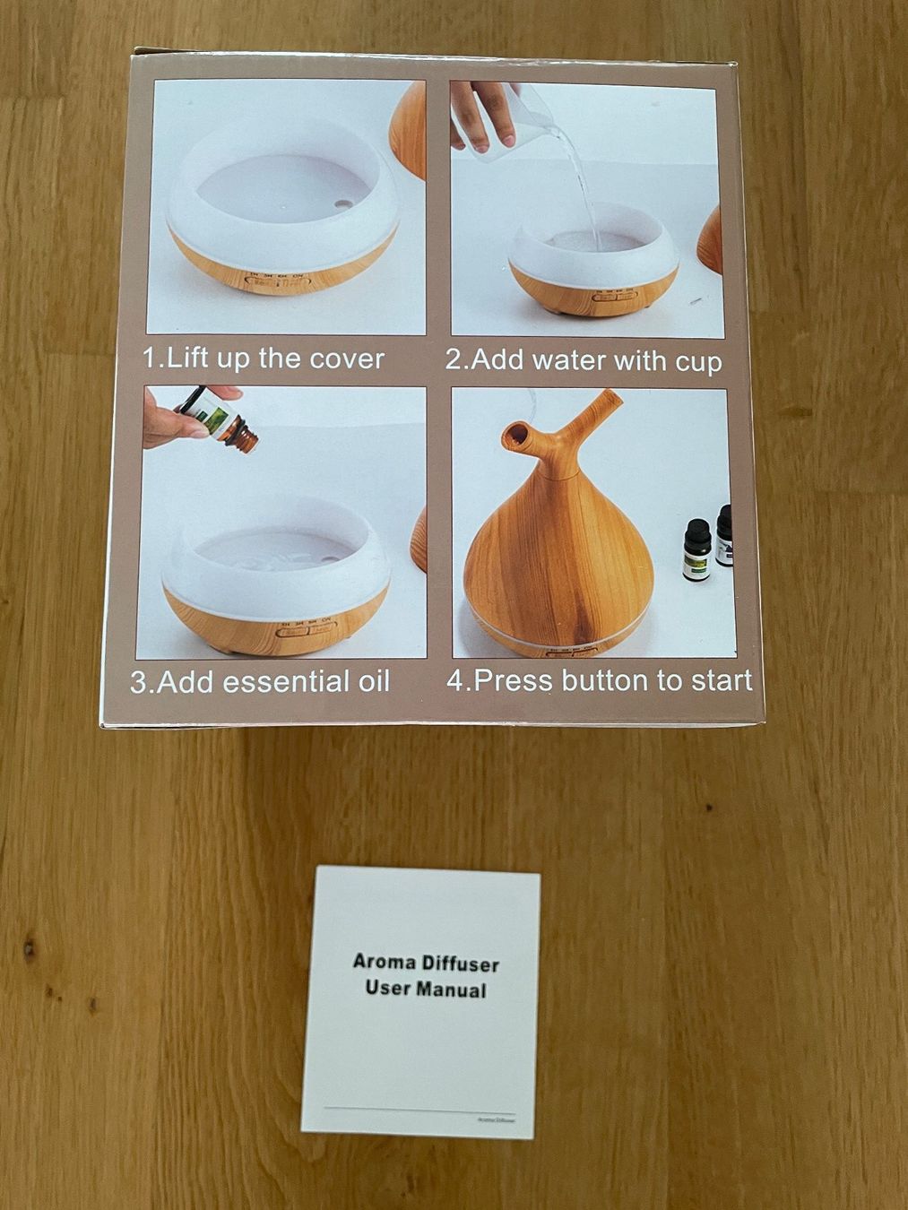 Diffuseurs: 🌿Aroma Diffuser 400ml LED inkl. Gratis 6 Duftöle Set – D'occasion à Glattpark(Opfikon) par Carpri 7