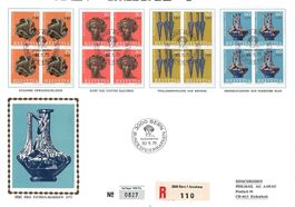 FDC 4er Block Serie Pro Patria 1975