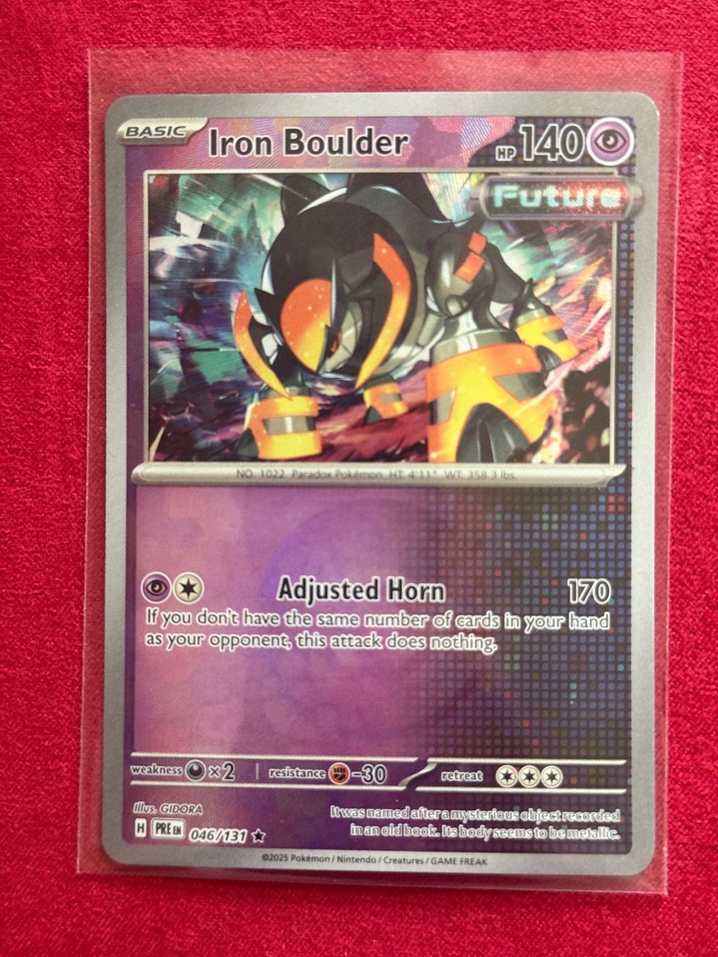 Pokémon Carte collezionabili: Prismatic Evolutions Iron Boulder Pokeball 046/131 PRE/EN – Nuovo (secondo la descrizione) da Grindelwald venduto da DMark