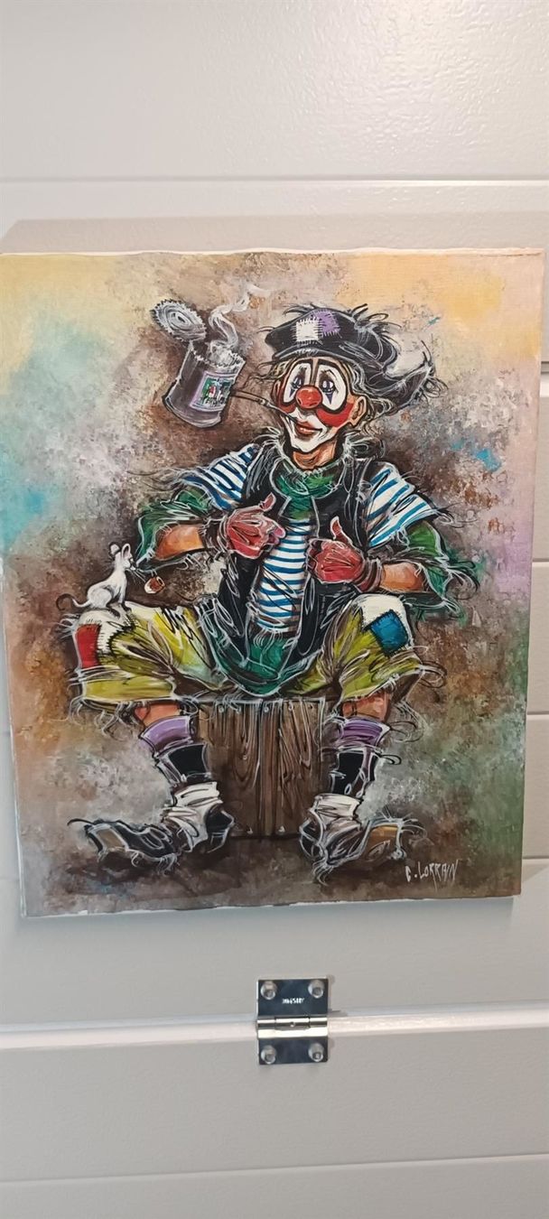 Dipinti: C.Lorrain "Clown"  Original – Usato da Zürich venduto da Galerie-Kunst