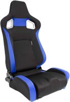 2x Sportsitz / Rennsitz Schwarz-Blau Stoff | Top Zustand