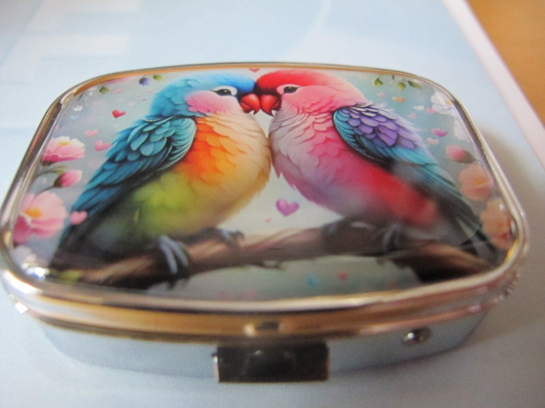 Altro in Cosmetici & Cura: Schöne Romantische Pillendose, Vogel Motiv – Nuovo (secondo la descrizione) da Löhningen venduto da Chimae67 5