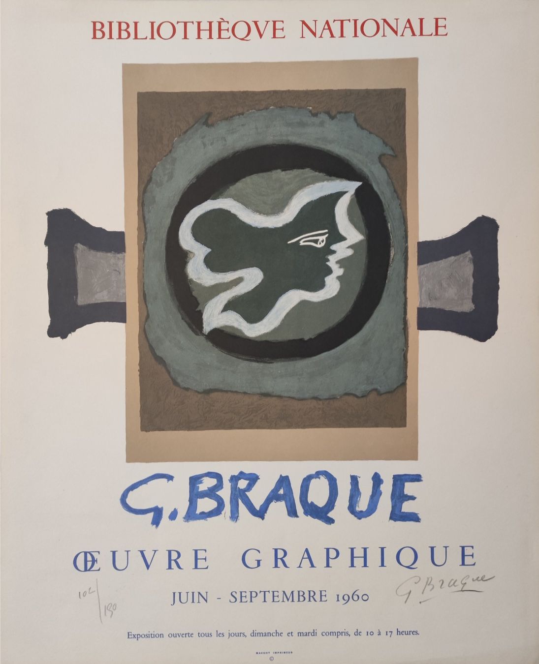 Grafica & Litografie: GEORGES BRAQUE - OEUVRE GRAPHIQUE - SIGNIERT – Usato da Goldach venduto da Gaip