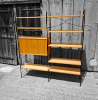 Mid Century WHB Regal im Stringstyle in Esche Original 60er
