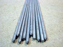 10 Eisen Stäbe Metall Rund Stangen