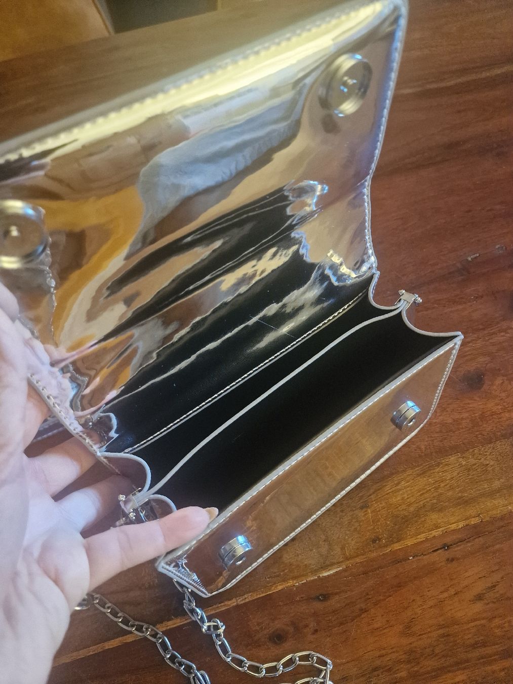Borse da donna: Handtasche in Silber Glanz – Nuovo (secondo la descrizione) da Rheineck venduto da Namaste 2