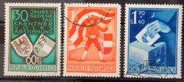Österreich Kat. 952-954 gest. 1950 Kat. 110 Euro