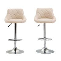 Barhocker Jasper beige im 2er-Set - Gratis Versand