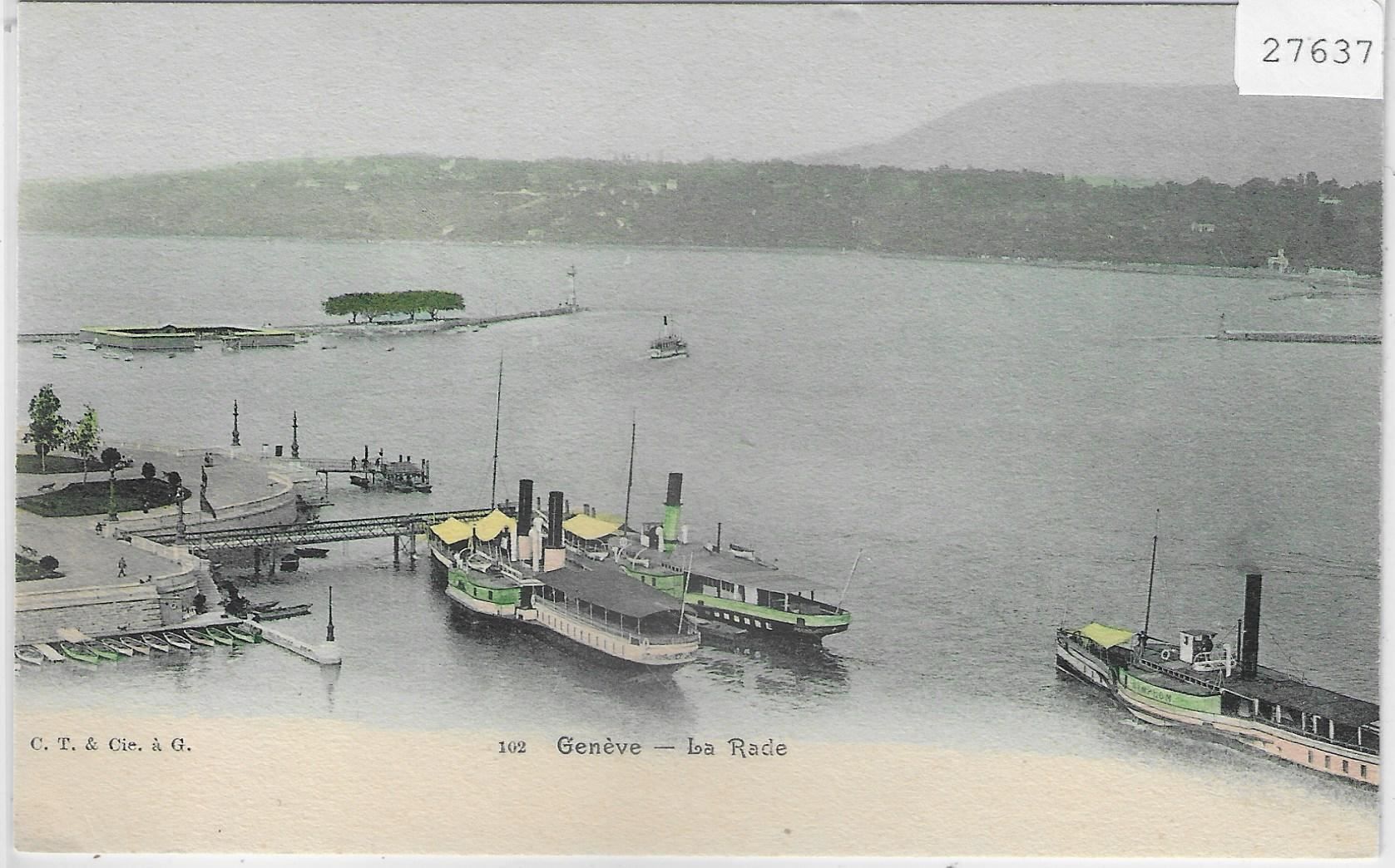 Cartoline postali: Geneve - La Rade - Dampfschiffe – Usato da Ettingen venduto da Kartenplanet