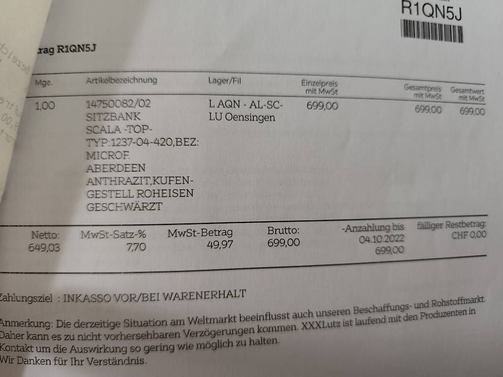 Panchine: Sitzbank braun, 175 cm – Usato da Buchs AG venduto da nilya04 4