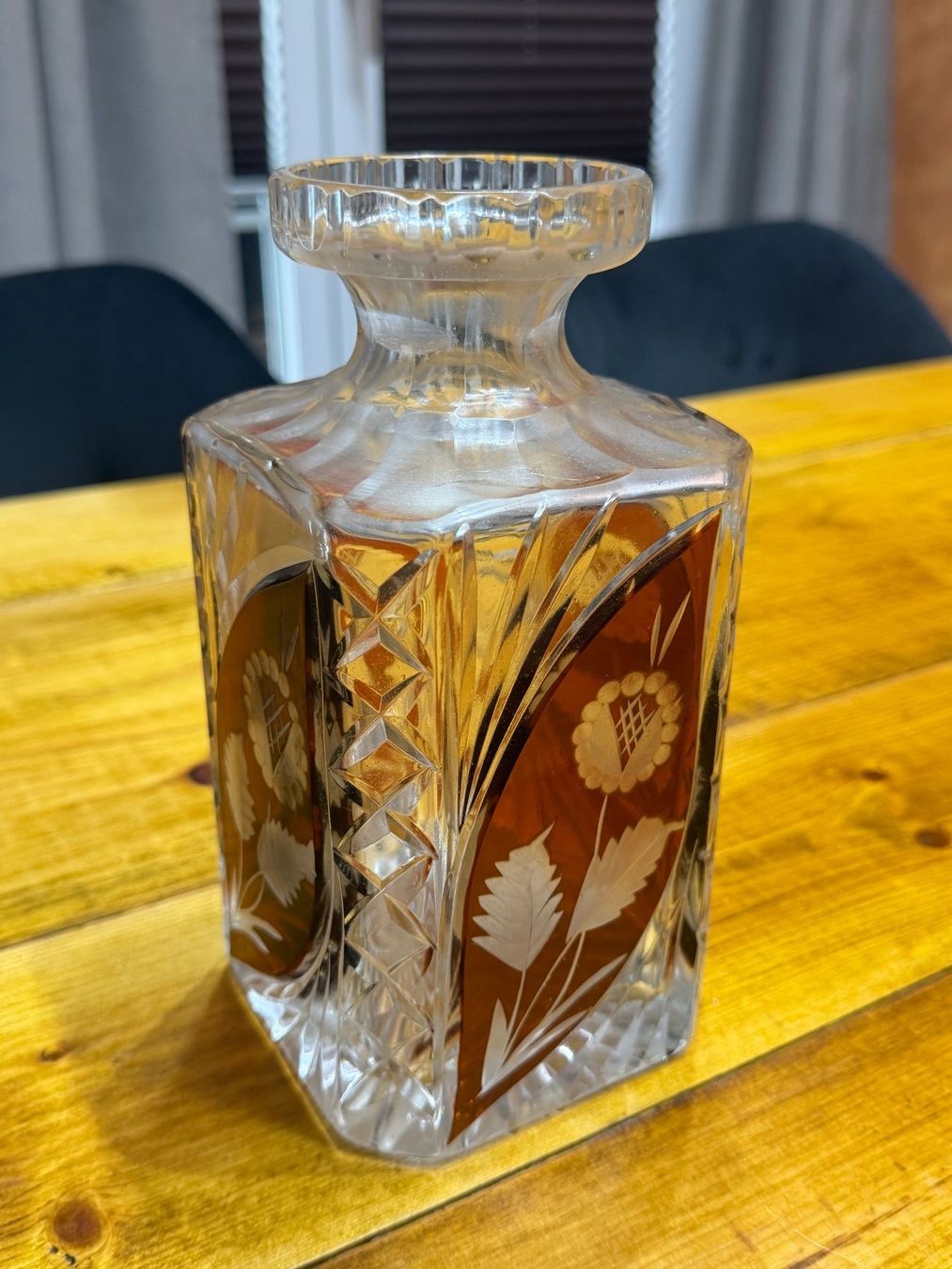 Caraffe: Vintage-Kristall Karaffe mit 4 Whiskygläser – Usato da Stetten AG venduto da Galata1