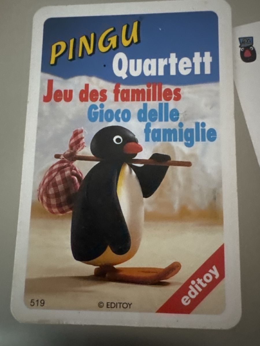 Giochi: Pingu Quartett   Kartenspiel – Usato da Zürich venduto da Smarties13 1