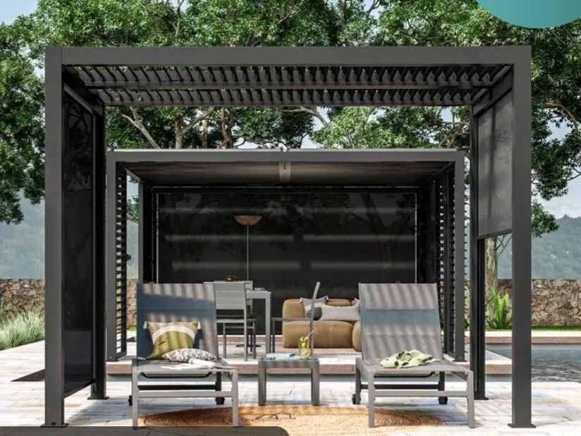 Tende da sole: Pergola bioclimatica nuova – Nuovo e nell'imballaggio originale da Giubiasco venduto da fas_b82x 2