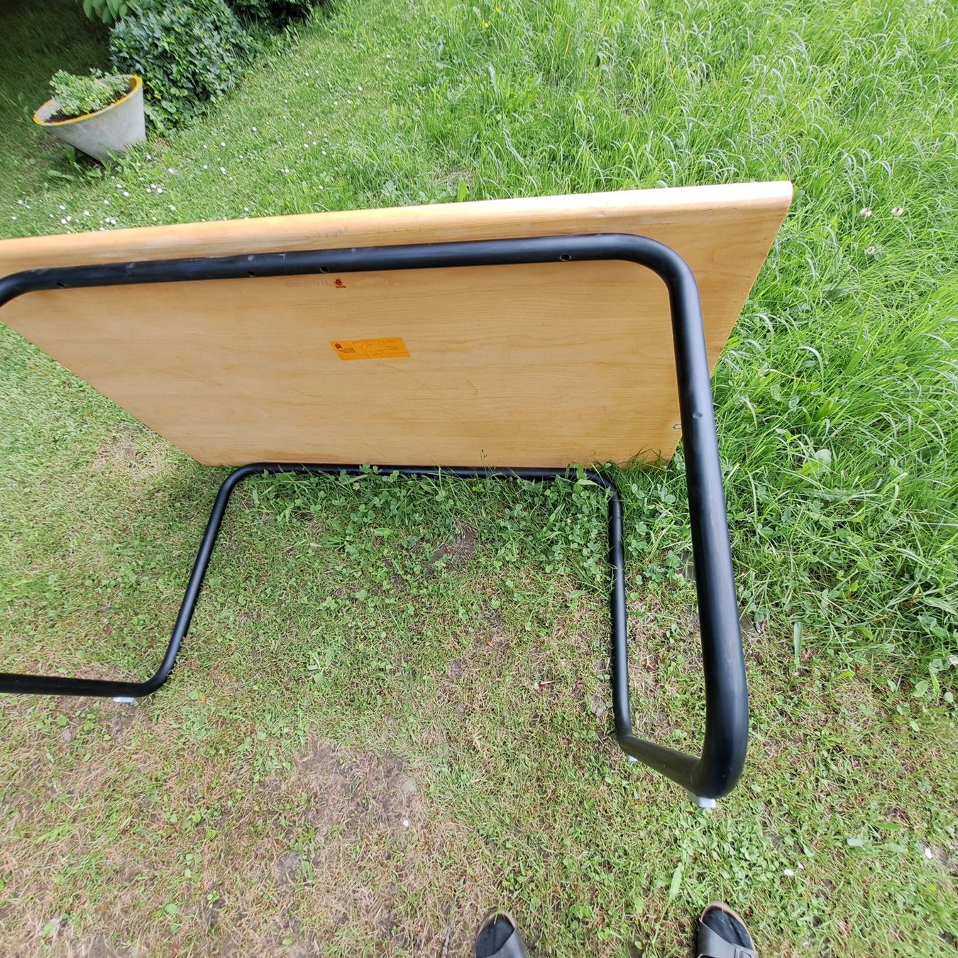 Schreibtische: Tisch, Bürotisch Viktoriamöbel Baar, Design, mid century – Gebraucht aus Rosshäusern von objekte-24 4