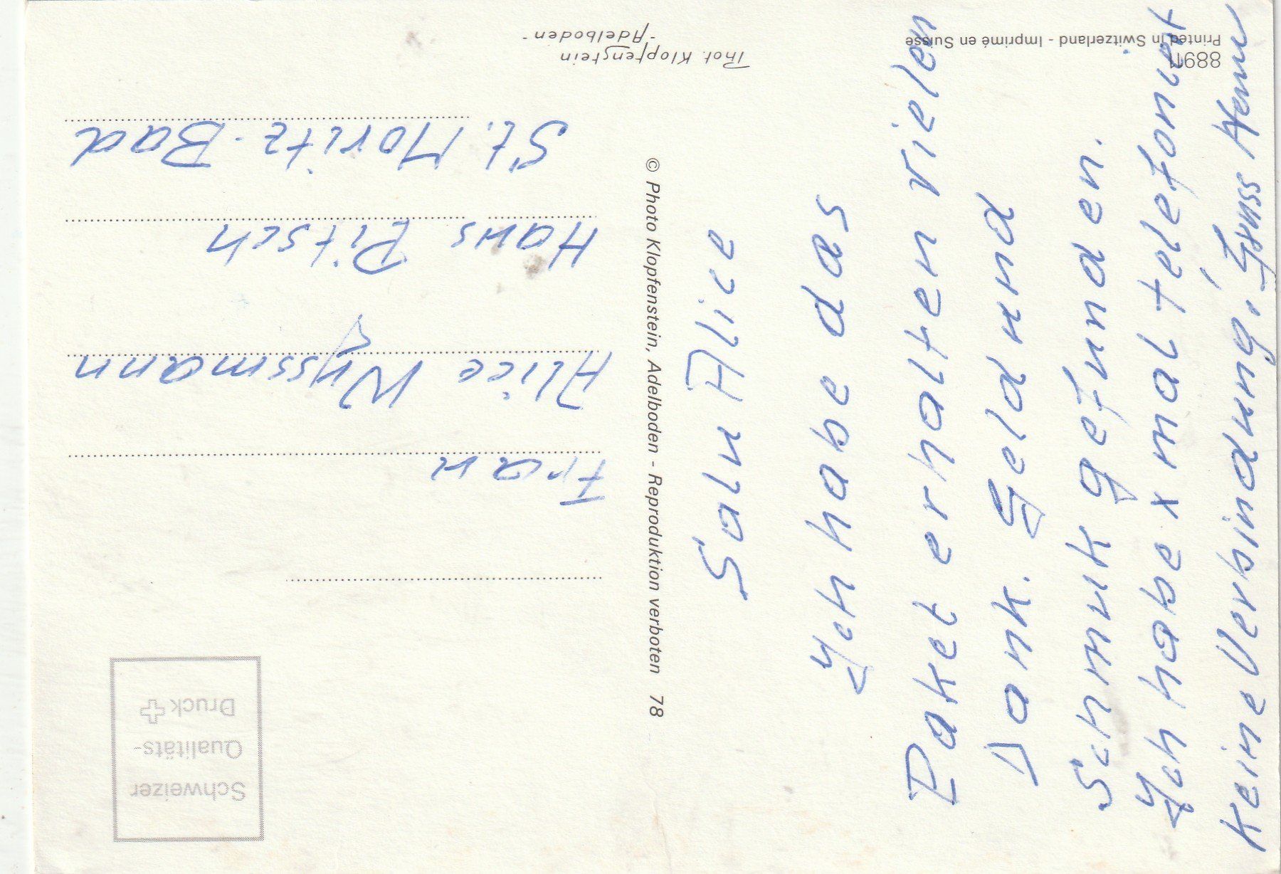 Cartoline postali: Kleiner Skifahrer-in – Usato da Lumbrein venduto da made02 1