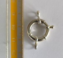 Federringverschluss 17mm Silber 925