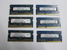 6 x 2GB DDR3 hynix SODIMM 10600S 8500S