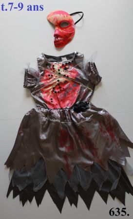 Costume Zombie  t. 7 - 9 ans