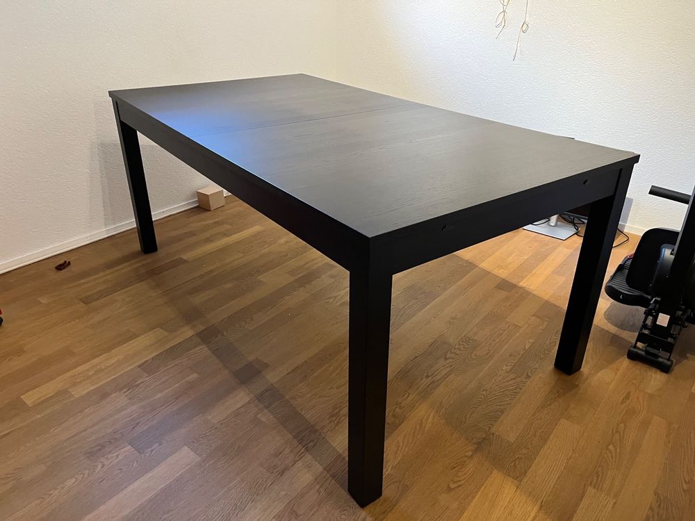 Tisch BJURSTA Ikea Schwarzbraun 175 bis 260 x 95cm Kaufen auf Ricardo