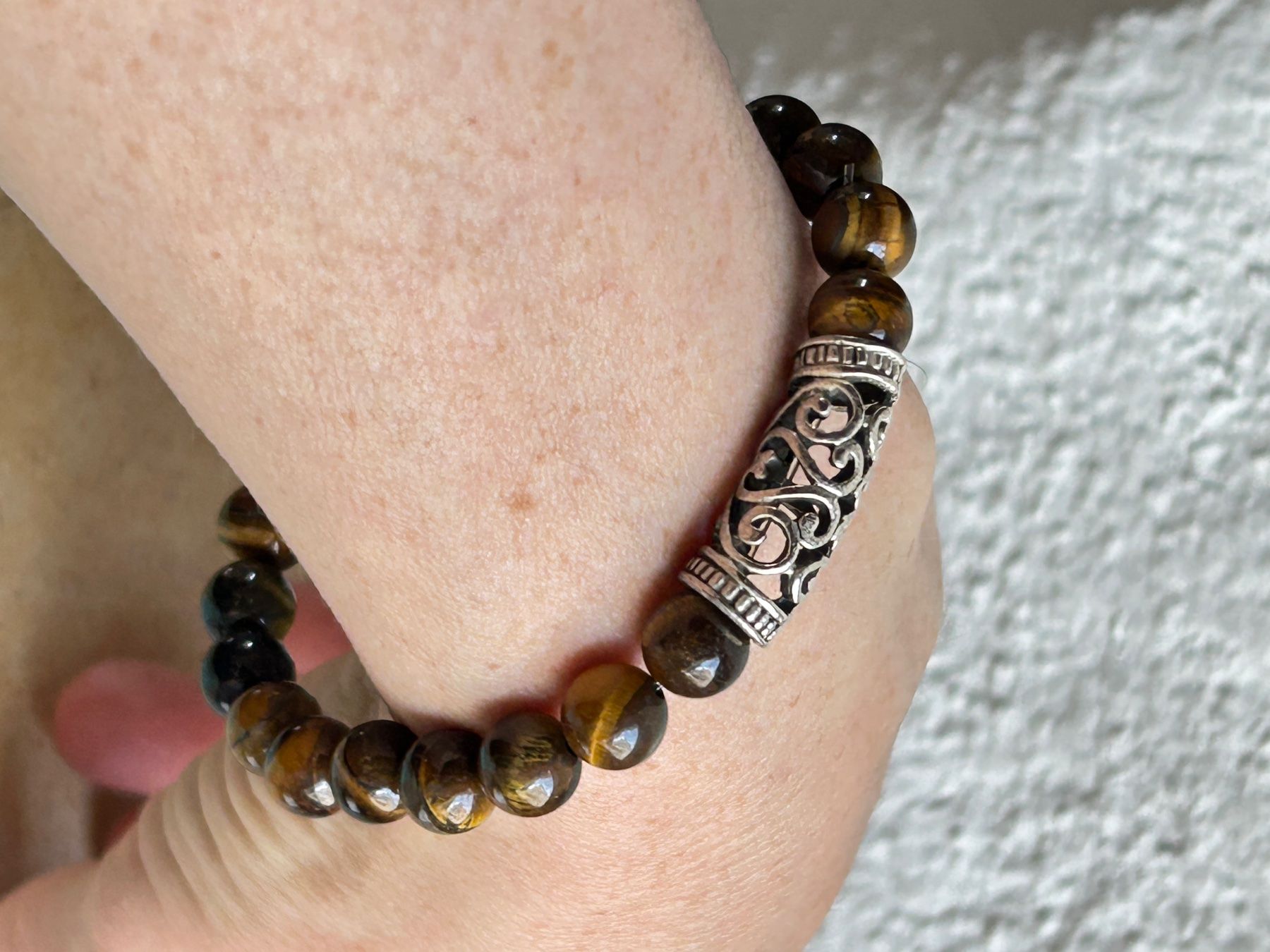 Bracciali & Braccialetti: Tigerauge Armband mit – Usato da Dittingen venduto da Bellevista 6