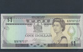 Banknote, "Fidschi - 1 Dollar", ungebraucht