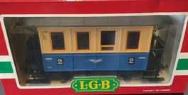 LGB: PERSONENWAGEN BLAU/CRÈME 2.KLASSE 3015 OVP