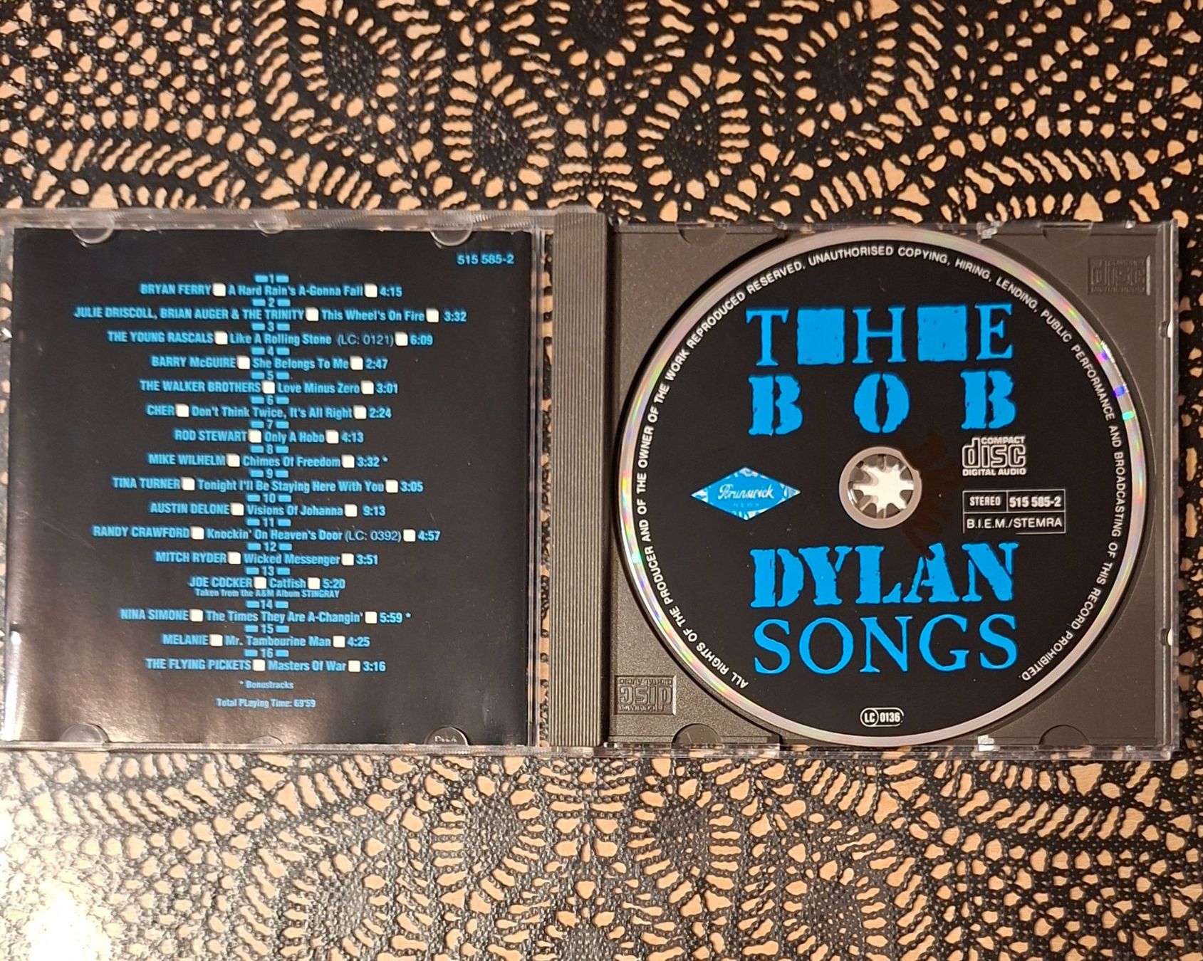 CD: The Bob Dylan Songs, Rock Cover Compilation Sampler1992 – Usato da Schönenberg TG venduto da Gregolino76 2