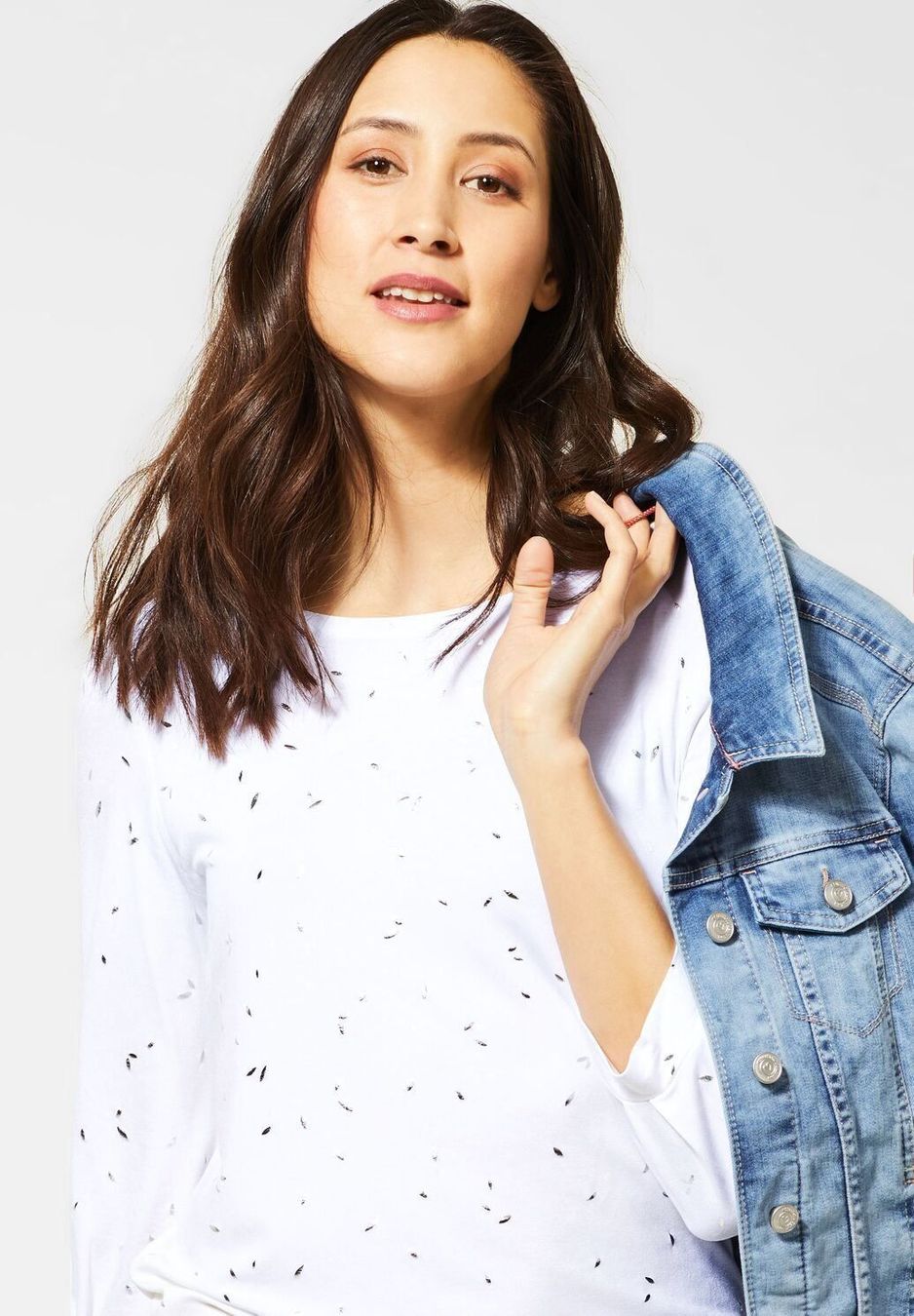 Maglioni & Felpe: Street One Shirt Sweatshirt Pullover mit Schimmer Effekt 46 – Nuovo e nell'imballaggio originale da Suhr venduto da OhLola 1