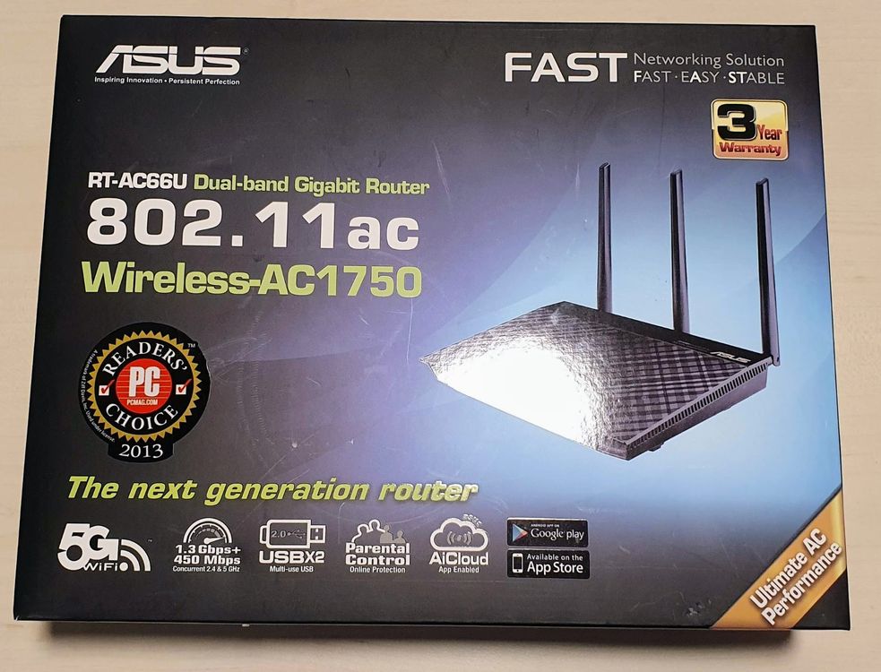 Asus RT-AC66U 802.11ac Gigabit Router Boxed | Kaufen Auf Ricardo