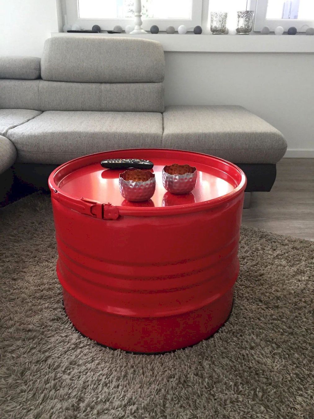 Tavoli da giardino: Fassmöbel Couchtisch H45cm Ø57cm rot – Nuovo e nell'imballaggio originale da Bottighofen venduto da zaap