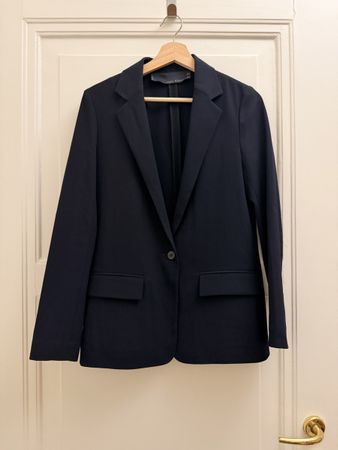 Zara Woman Studio Blazer Dark Blue Size XS
