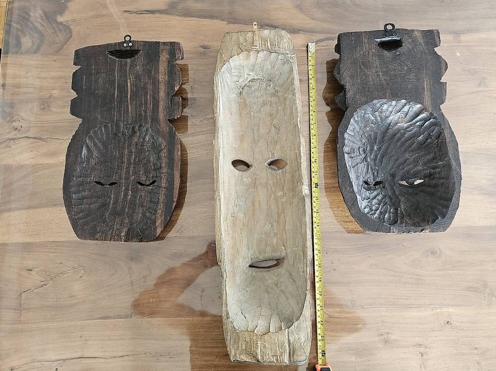 Arte internazionale: Afrikanische Holzmasken  Handgeschnitzte – Usato da Utzenstorf venduto da Dac_mk 1