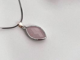 Pendentif en Quartz rose - Rosenquarz Anhänger