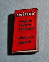 Pin Swissair Flugplan