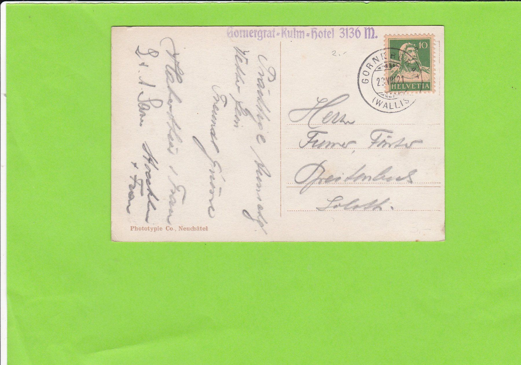 Cartoline postali: Monte Rosa – Usato da St. Peterzell venduto da neckertal 1